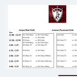 AEL FC IN HOUSE TOURNAMENT GAMES SCHEDULE. FRIDAY OCTOBER 10 AT BMO 12:00 – 3:30PM
