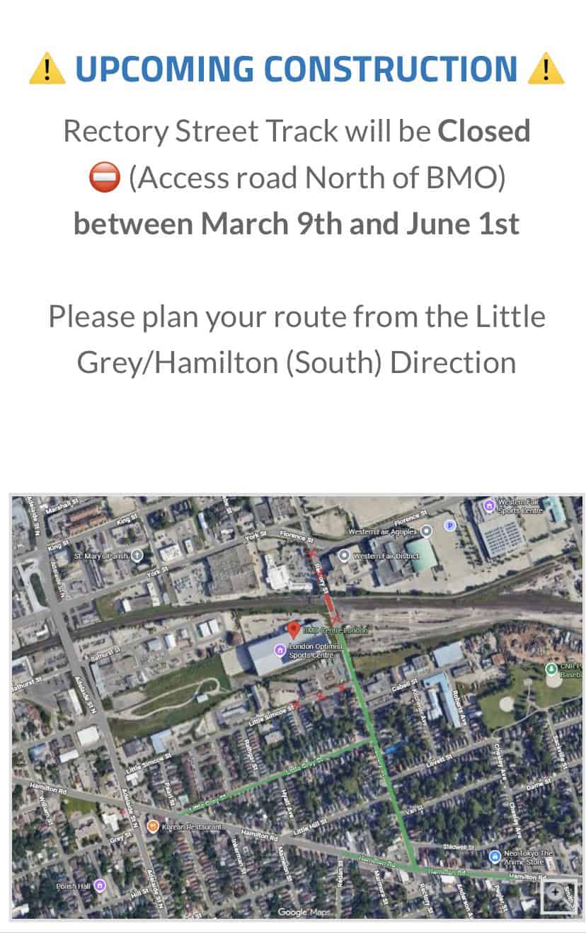 You are currently viewing CONSTRUCTION ROAD CLOSURES AT BMO